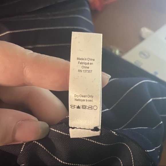 Marissa Webb Lorie Pinstripe Wool Wrap Blouse Size XS - Picture 11 of 16